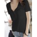 Leisure Pocket Short Sleeve Summer T  Shirt