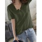 Leisure Pocket Short Sleeve Summer T  Shirt