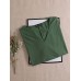 V  Neck Short Sleeve Solid Summer Loose Fit Brief T  Shirt